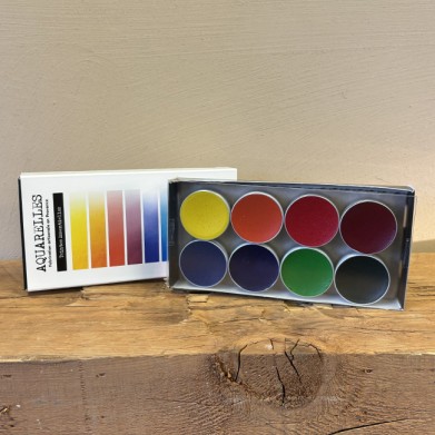 COFFRET AQUARELLES 8...